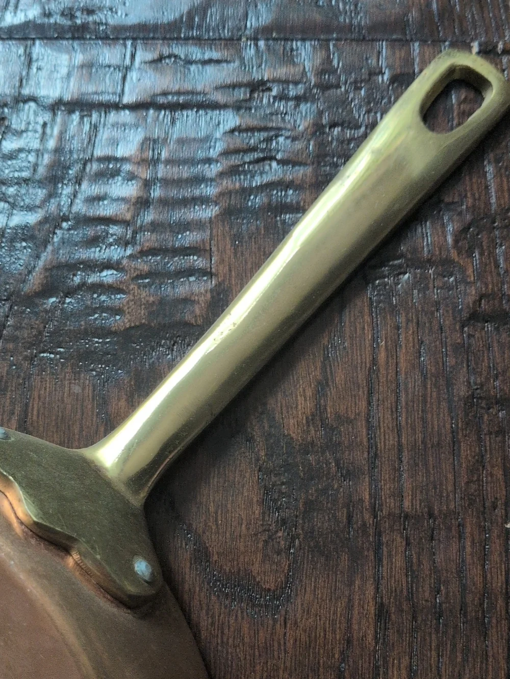 Vintage copper checkered